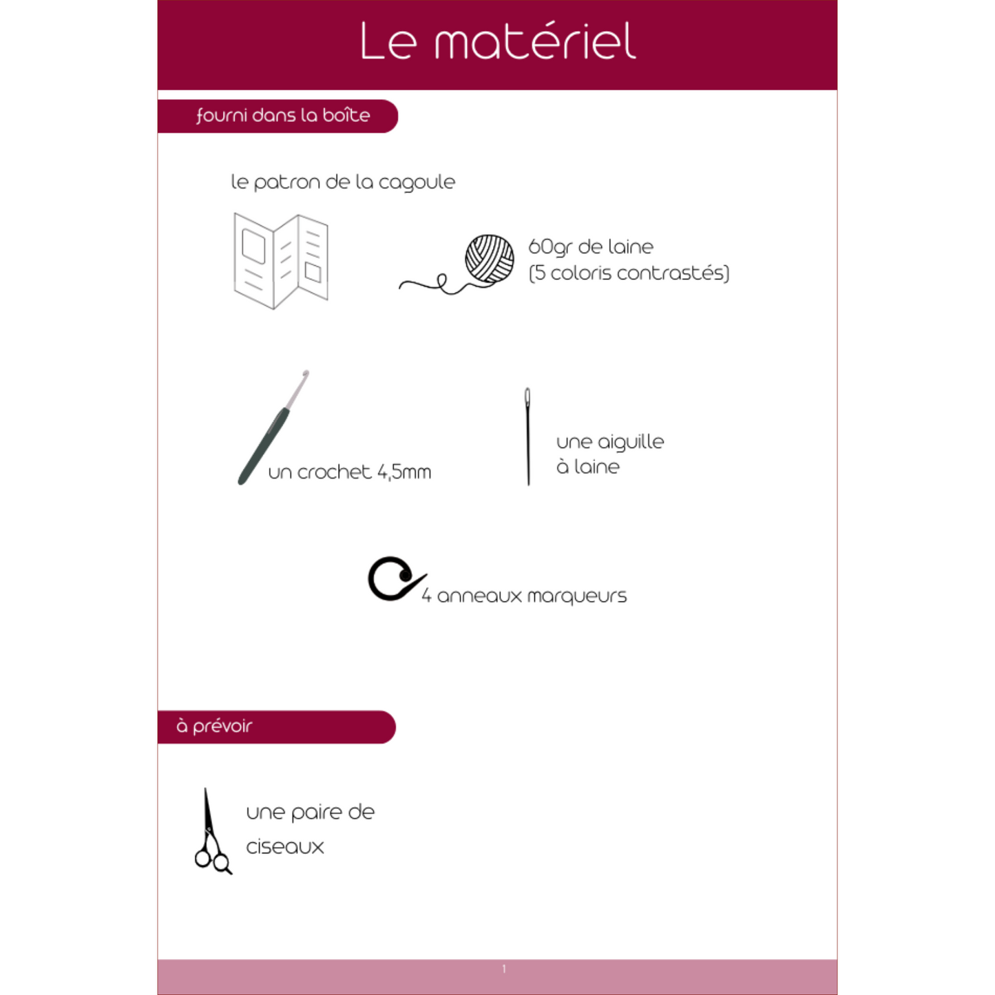 Manuel créatif : Crochet - La cagoule "Olga" (PDF)