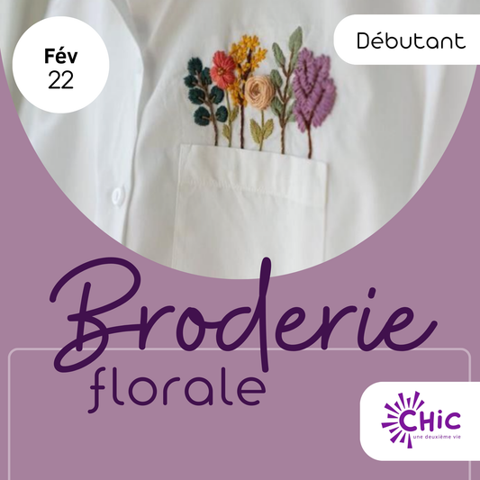 22/02 Broderie florale - Chic une deuxième vie (Jambes)