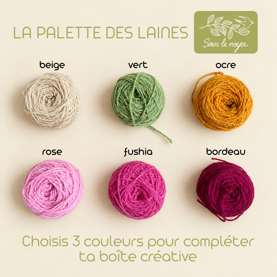 Boîte créative — Punch Needle : housse de coussin texturée