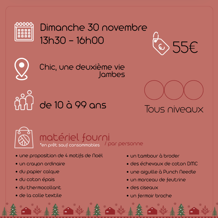 Filybul atelier punchneedle CHIC jambes