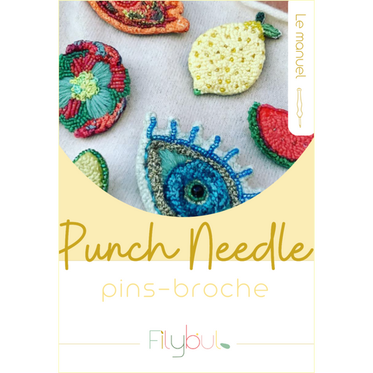 manuel creatif filybul punchneedle pins broche