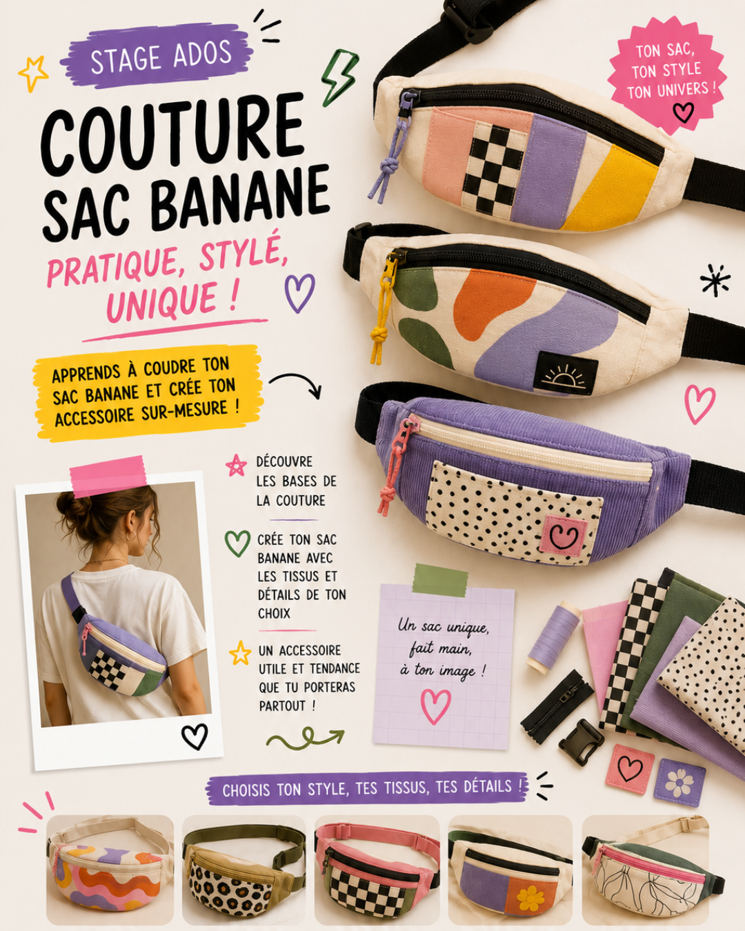 stage_creatif_filybul_15-17ans_profondeville_couture banane