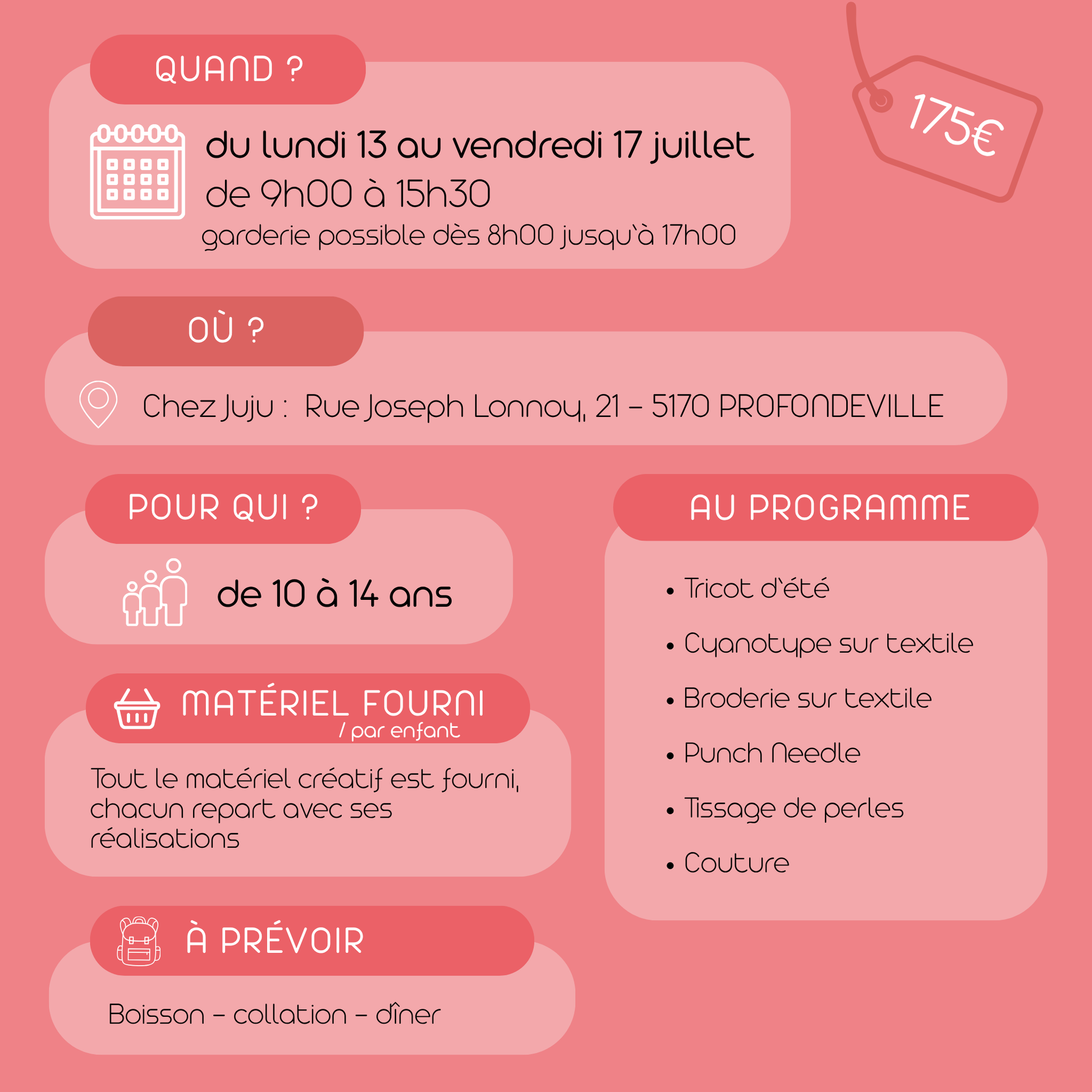 stage créatif été filybul 10-14ans profondeville info